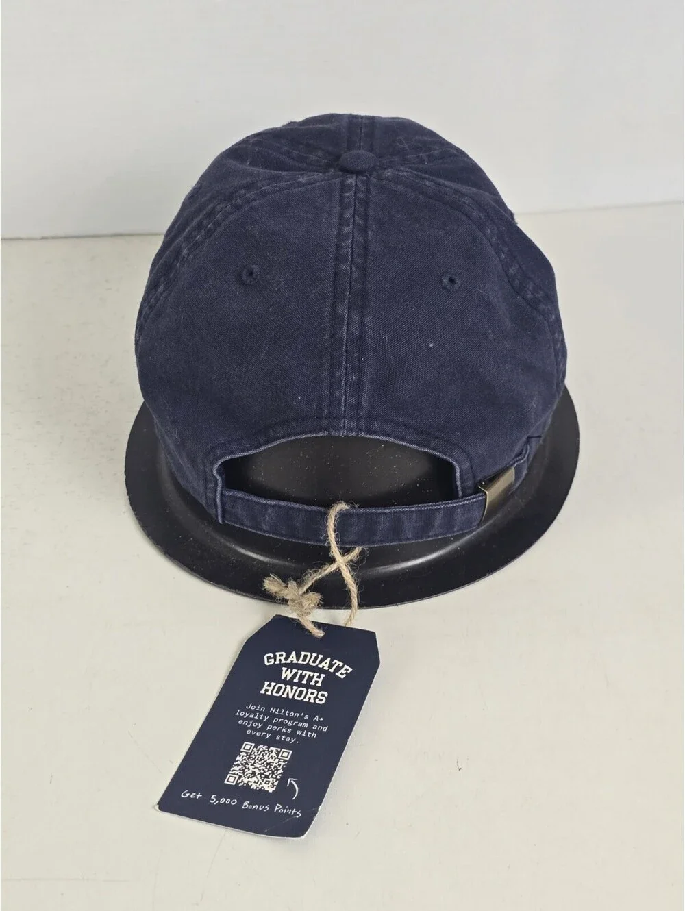 Graduate by Hilton Baseball Cap Men OS Navy Blue Embroidered Dad Hat NWT
